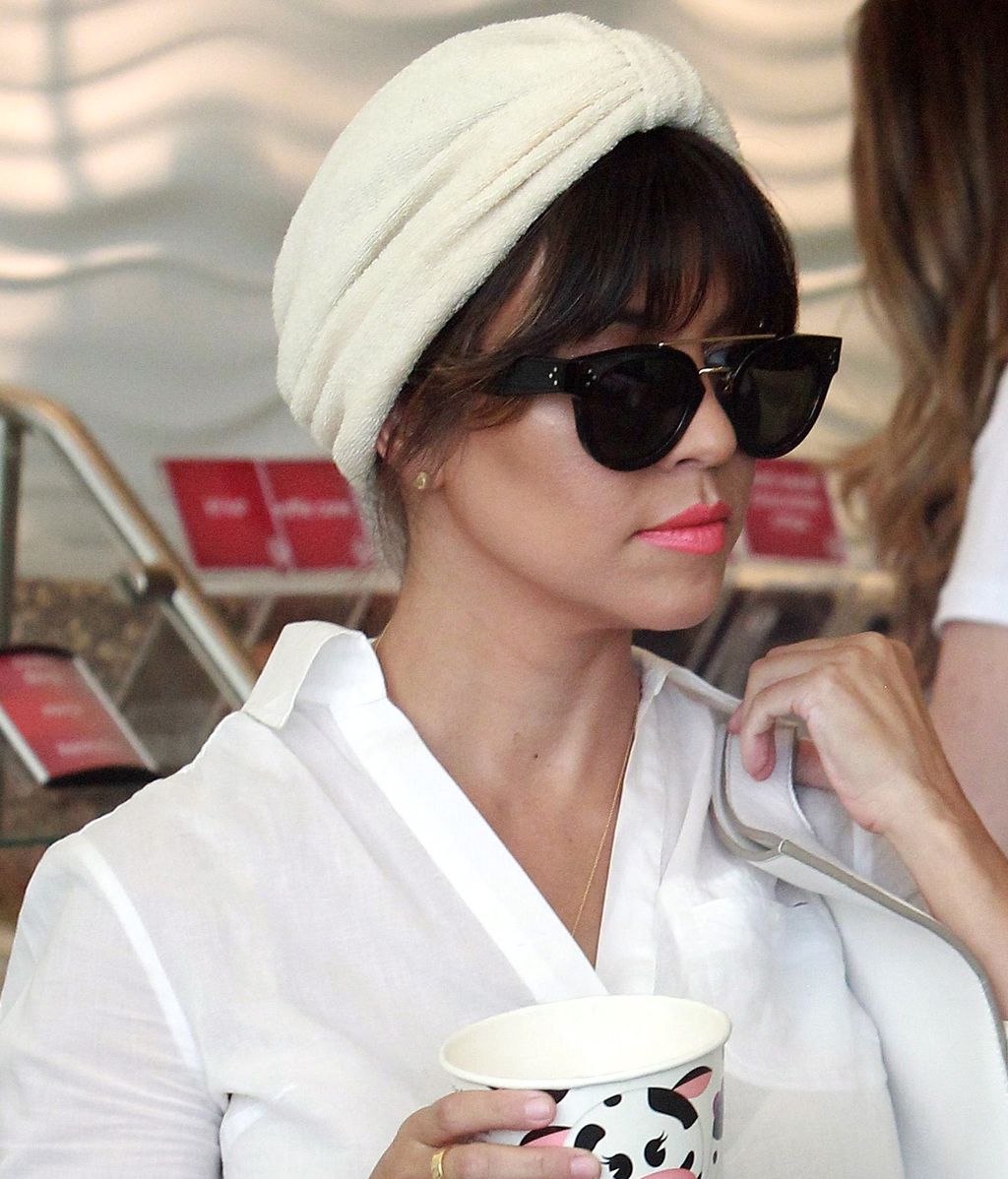 El gorrito turbante de Kourtney Kardashian