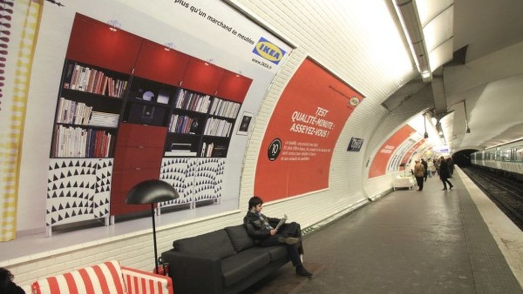 Ikea decora... el metro de París