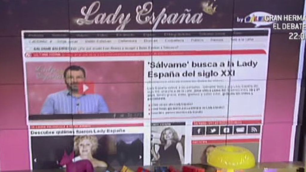 ¡Sálvame estrena la web de Lady España!