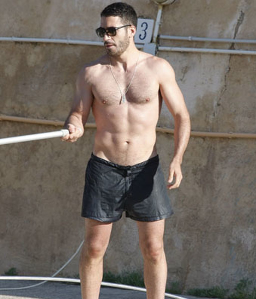 Miguel Ángel Silvestre, en aguas de Ibiza