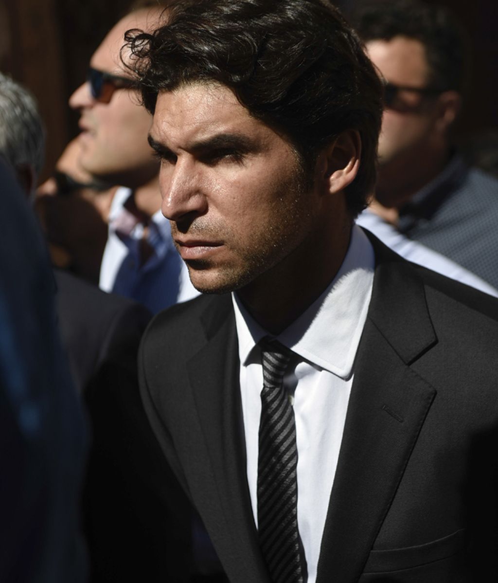 Cayetano Rivera, en el funeral de Víctor Barrio