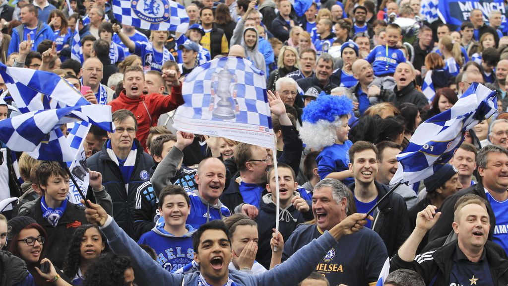 Celebraciones de Londres por la victoria del Chelsea