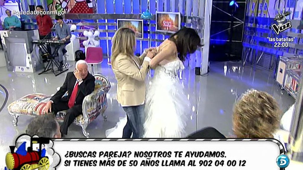 La cara de ilusión de la presentadora