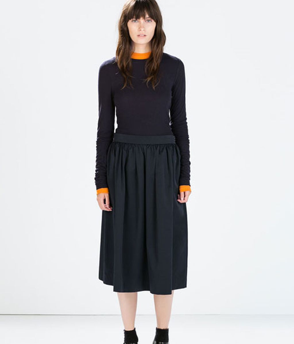 FALDA COMA CINTURA DE ZARA