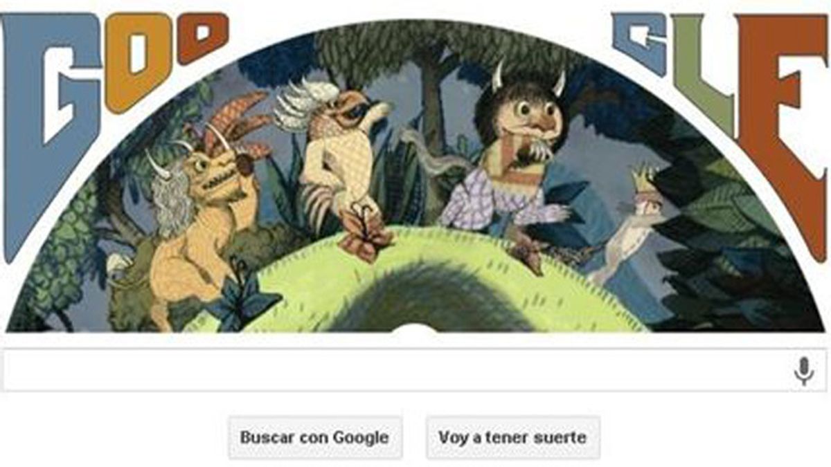 Google homenajea con un doodle al creador de 'Donde viven los monstruos'