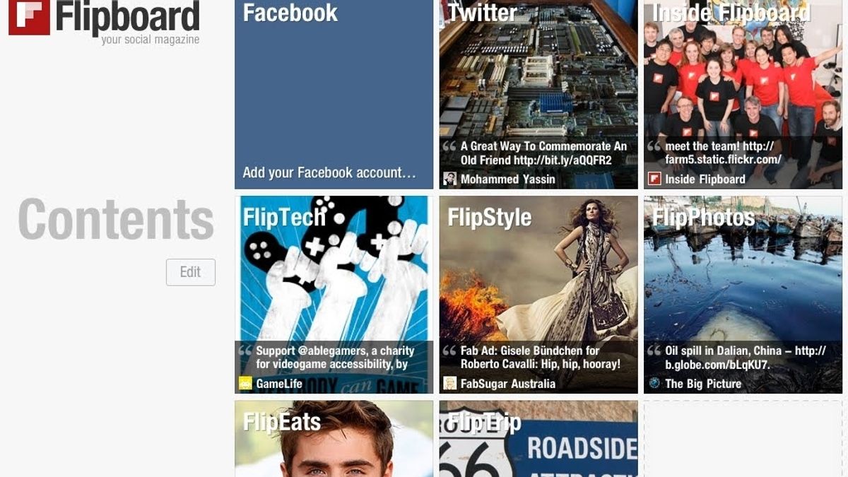Flipboard, aplicación, agregador de RSS
