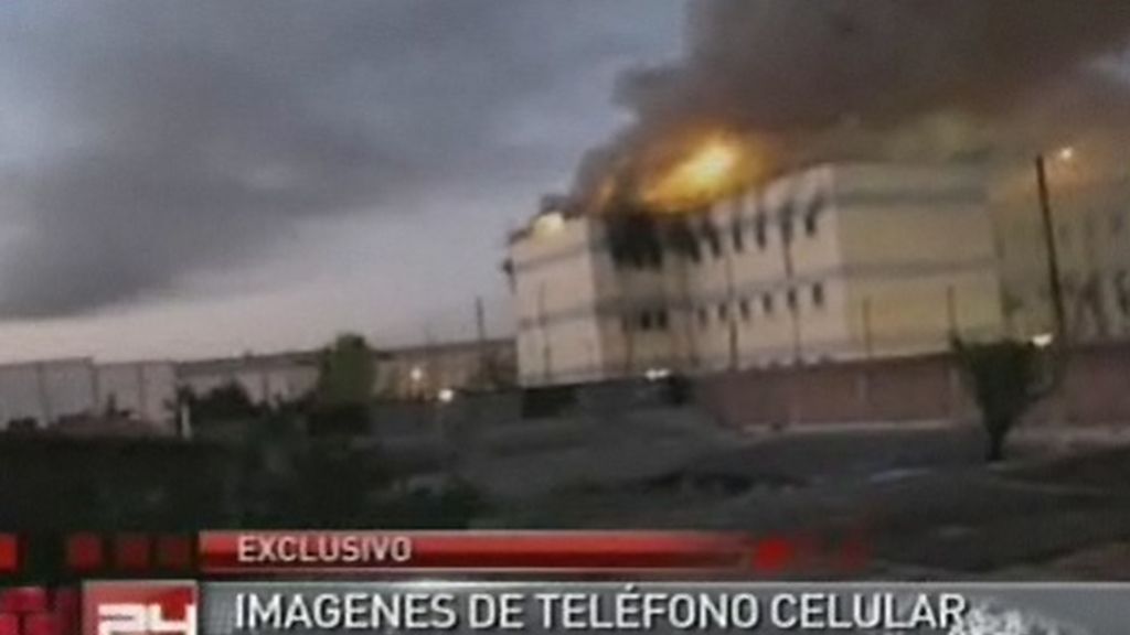 Incendio en una cárcel de Chile