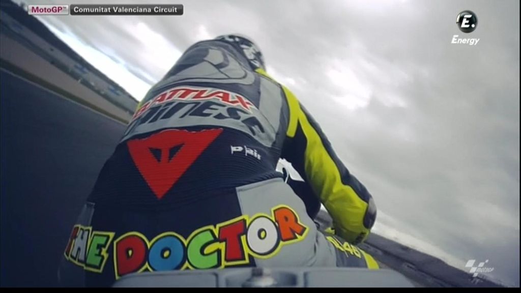Valentino Rossi se dio su primer susto con la Yamaha en la curva 'Doohan' del Ricardo Tormo