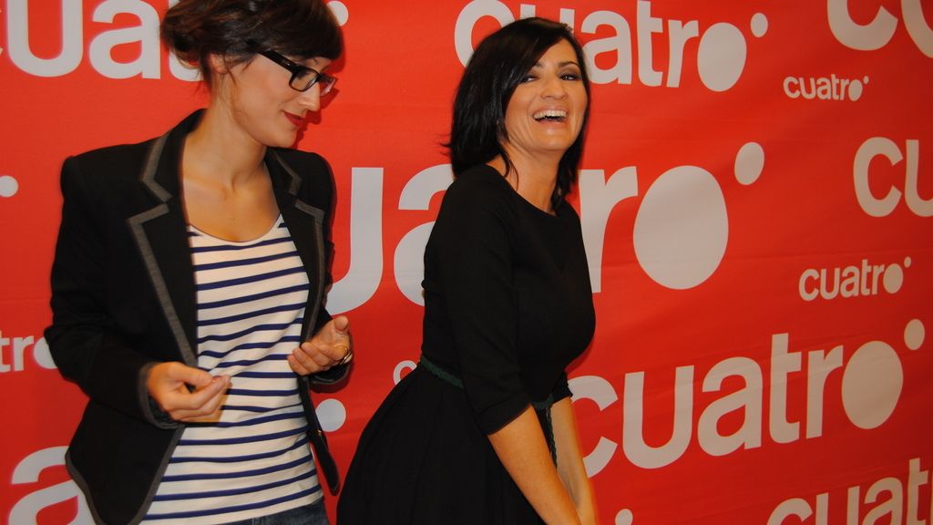 Silvia Abril y Ana Morgade en el pase de prensa