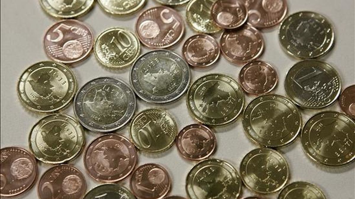 Vista de varias monedas de euro. EFE/Archivo