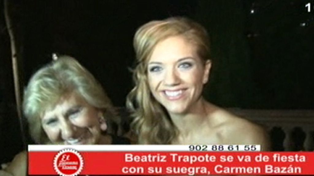 Beatriz Trapote, de fiesta con su suegra