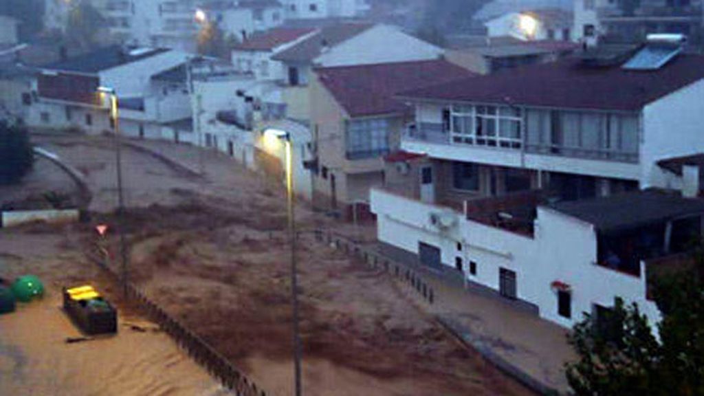 Lluvias torrenciales en Málaga
