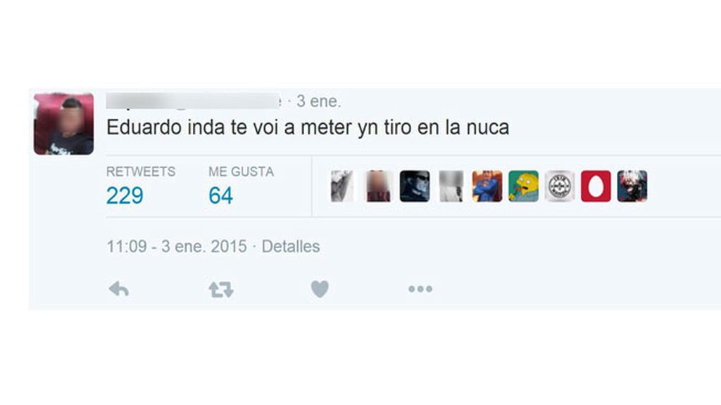 Insultos y amenazas en el perfil de Twitter del agresor de Rajoy