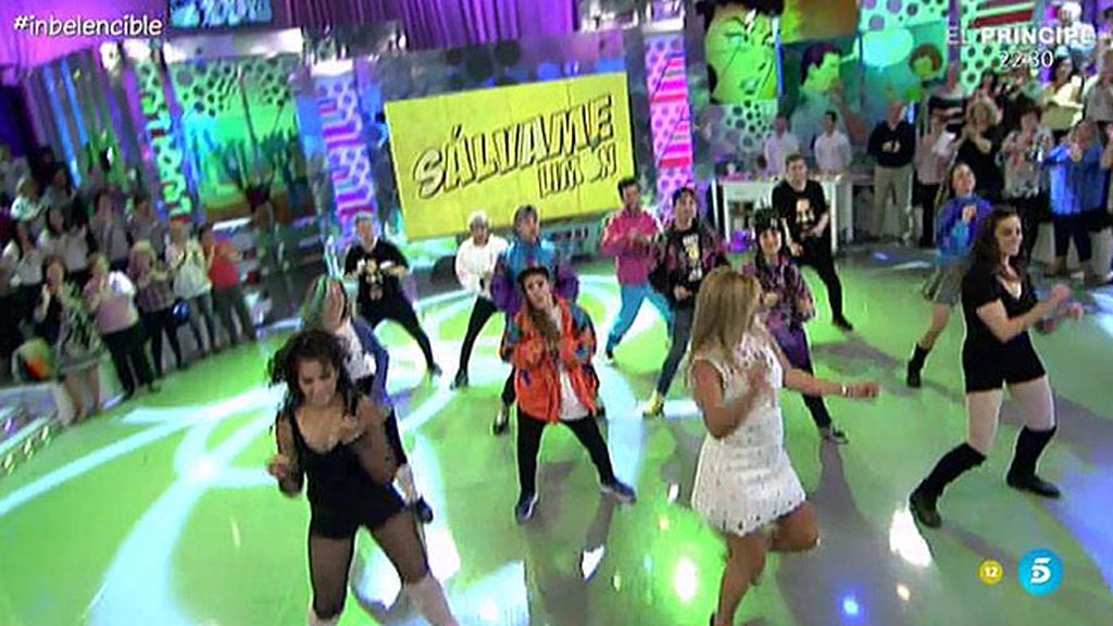 La colaboradora bailó con la canción de la película 'Flashdance'