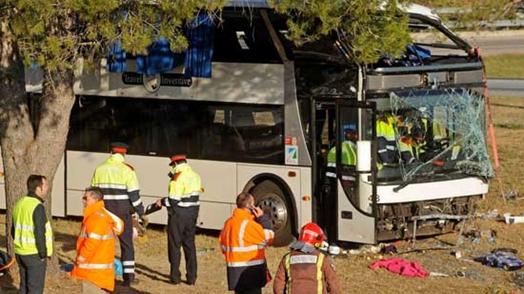 Accidente de autobús en Girona