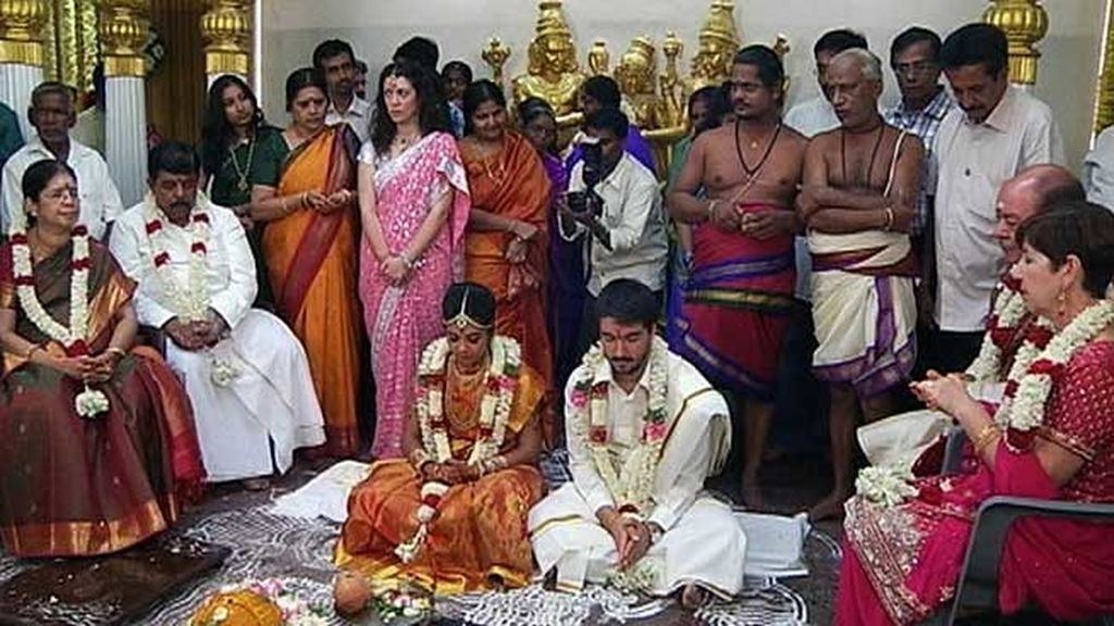 Vinatha y Diego viven en Madrid pero han decidido casarse en Chennai