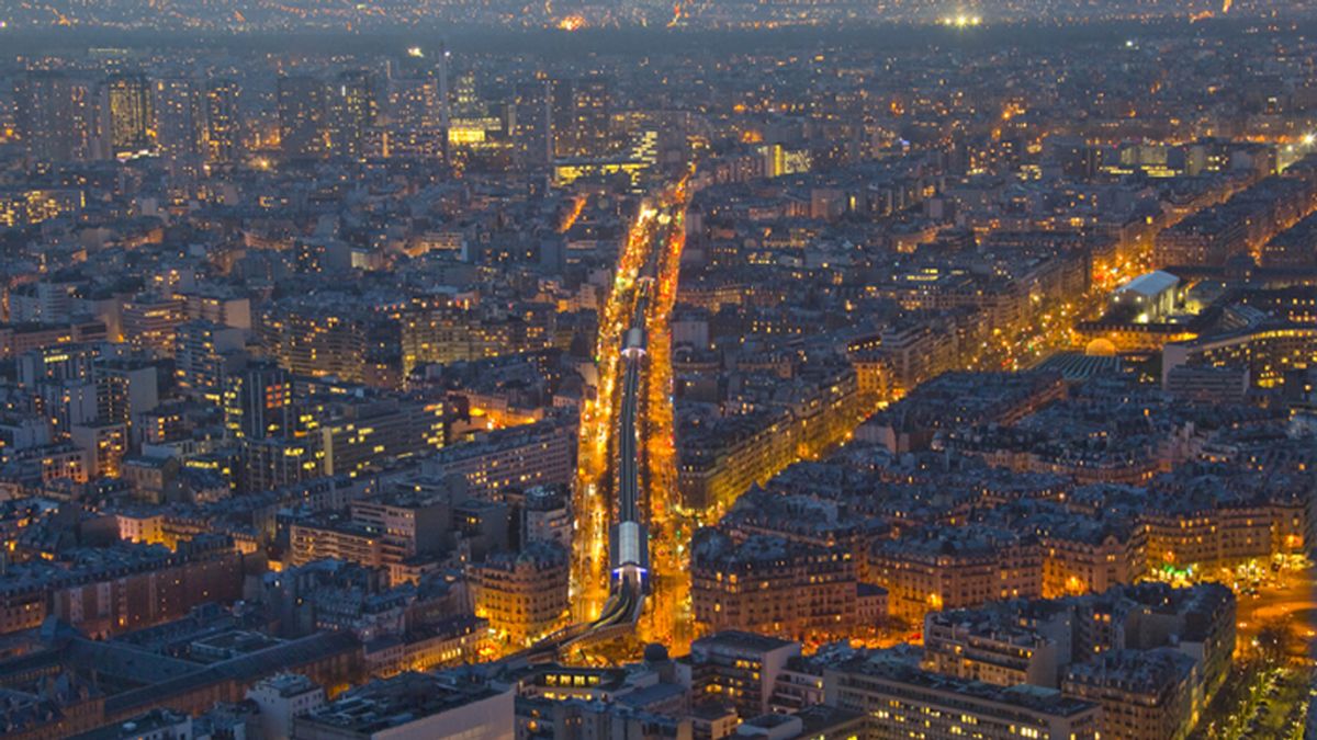 Vista aérea general de la ciudad de París