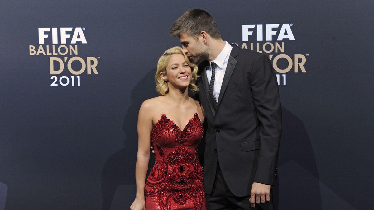 Piqué y Shakira en la gala del Balón de Oro