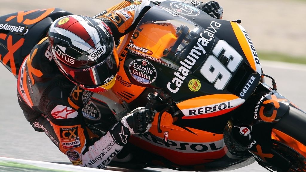 Marc Márquez rodando en Cataluña