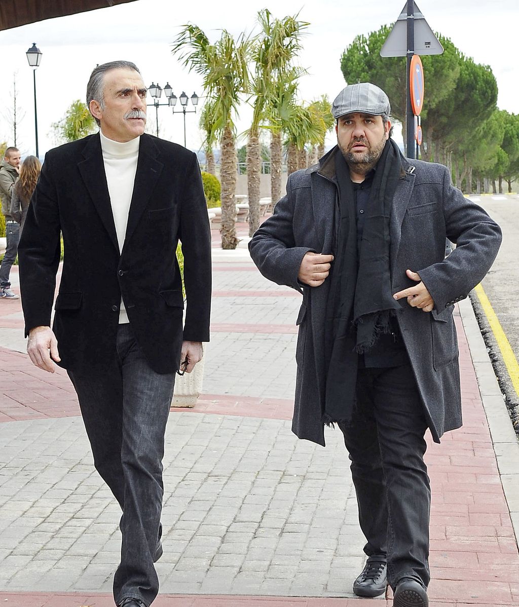 Juan y Medio y Florentino Fernández acuden a la capilla ardiente de Miliki