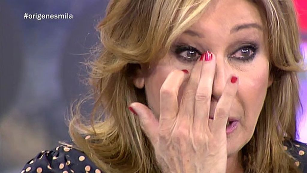 La colaboradora nos mostraba sus orígenes y recordaba a sus padres