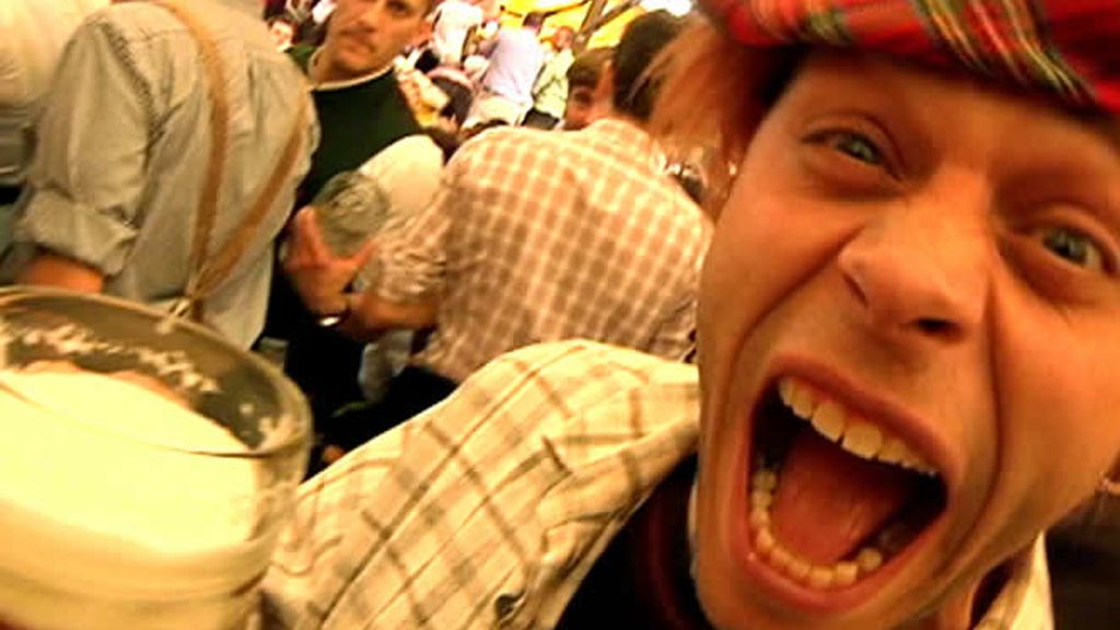 De fiesta en el oktoberfest