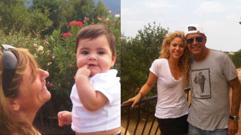 Shakira y Milan de vacaciones en la campiña francesa con la madrina y el padre de Piqué