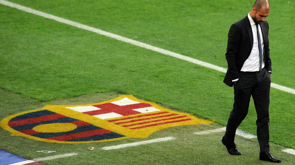 Pep Guardiola durante el encuentro