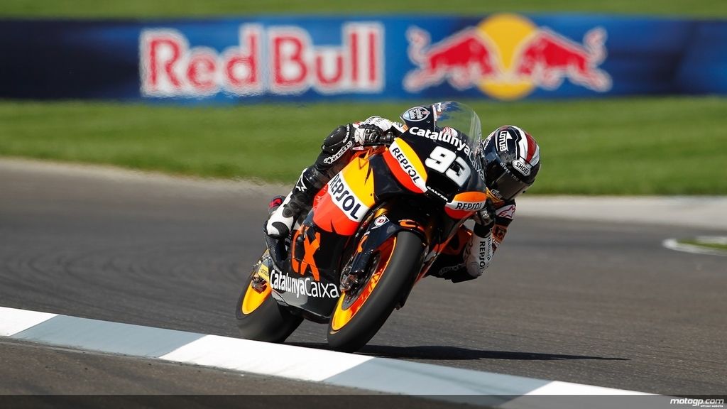 Marc Márquez vuela en primera posición en la carrera de Moto2 de Indianápolis