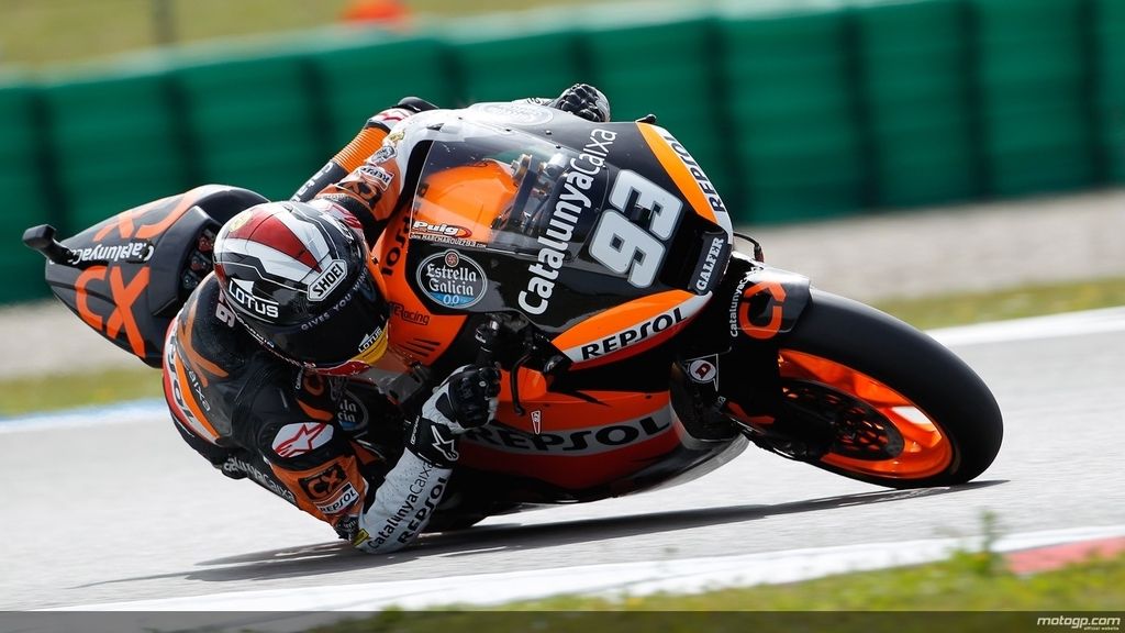 Marc Márquez acabó cuarto en los libres de Moto2 de Holanda