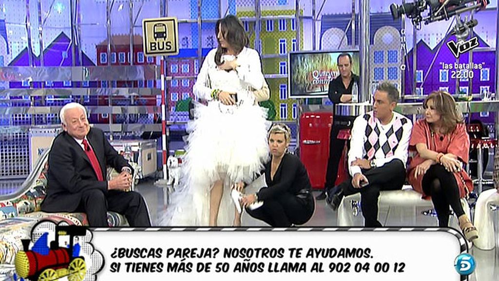 La cara de ilusión de la presentadora