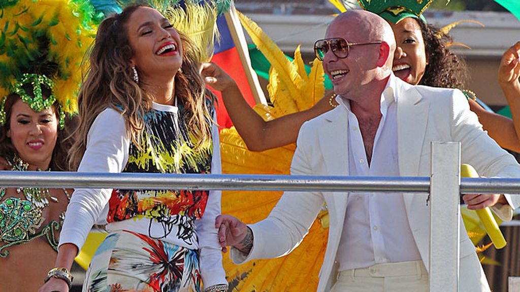 Pitbull, Jennifer López y Claudia Leitte ya calientan para el Mundial de Brasil