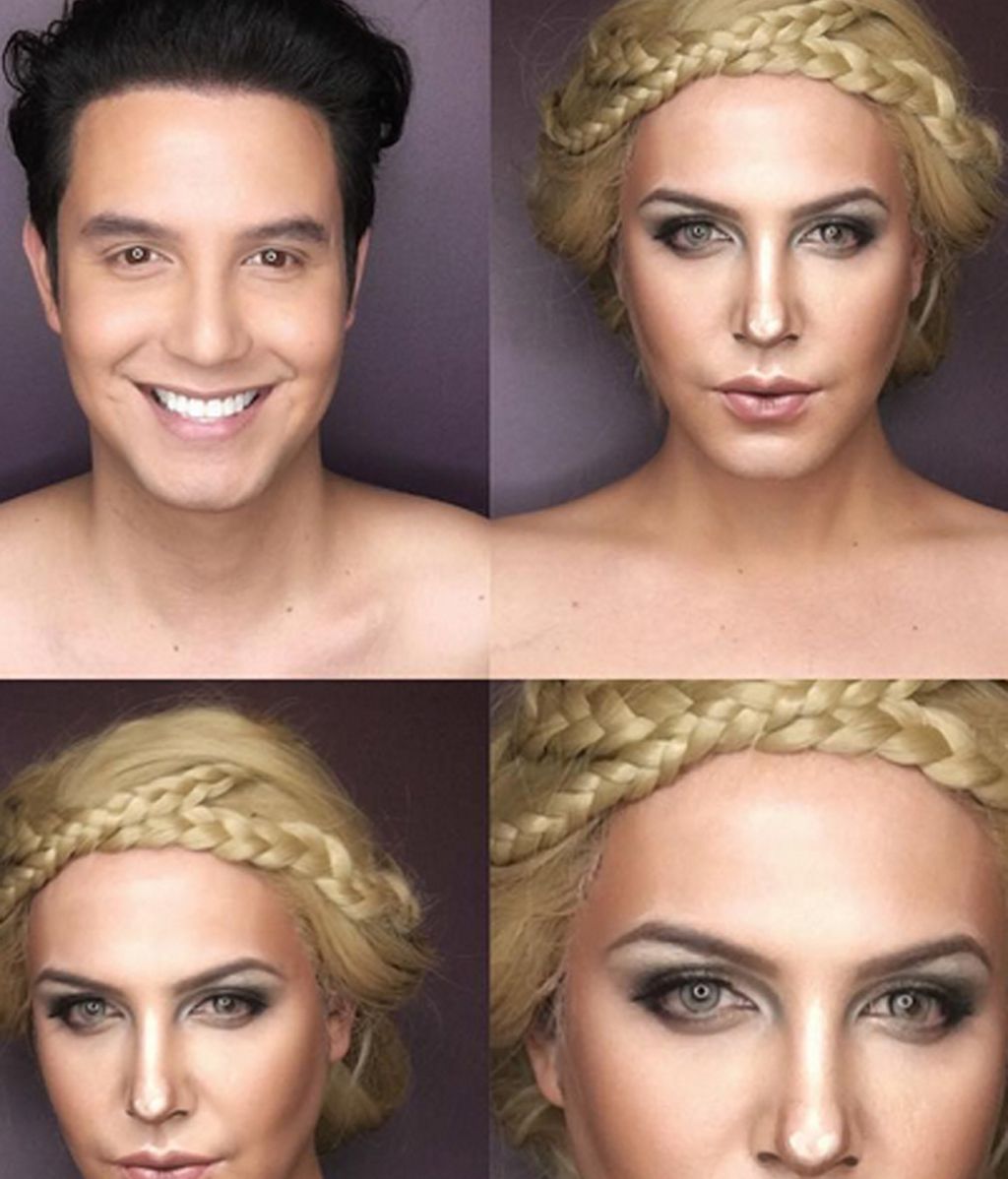 La logradísima transformación de Paolo Ballesteros en Charlize Theron