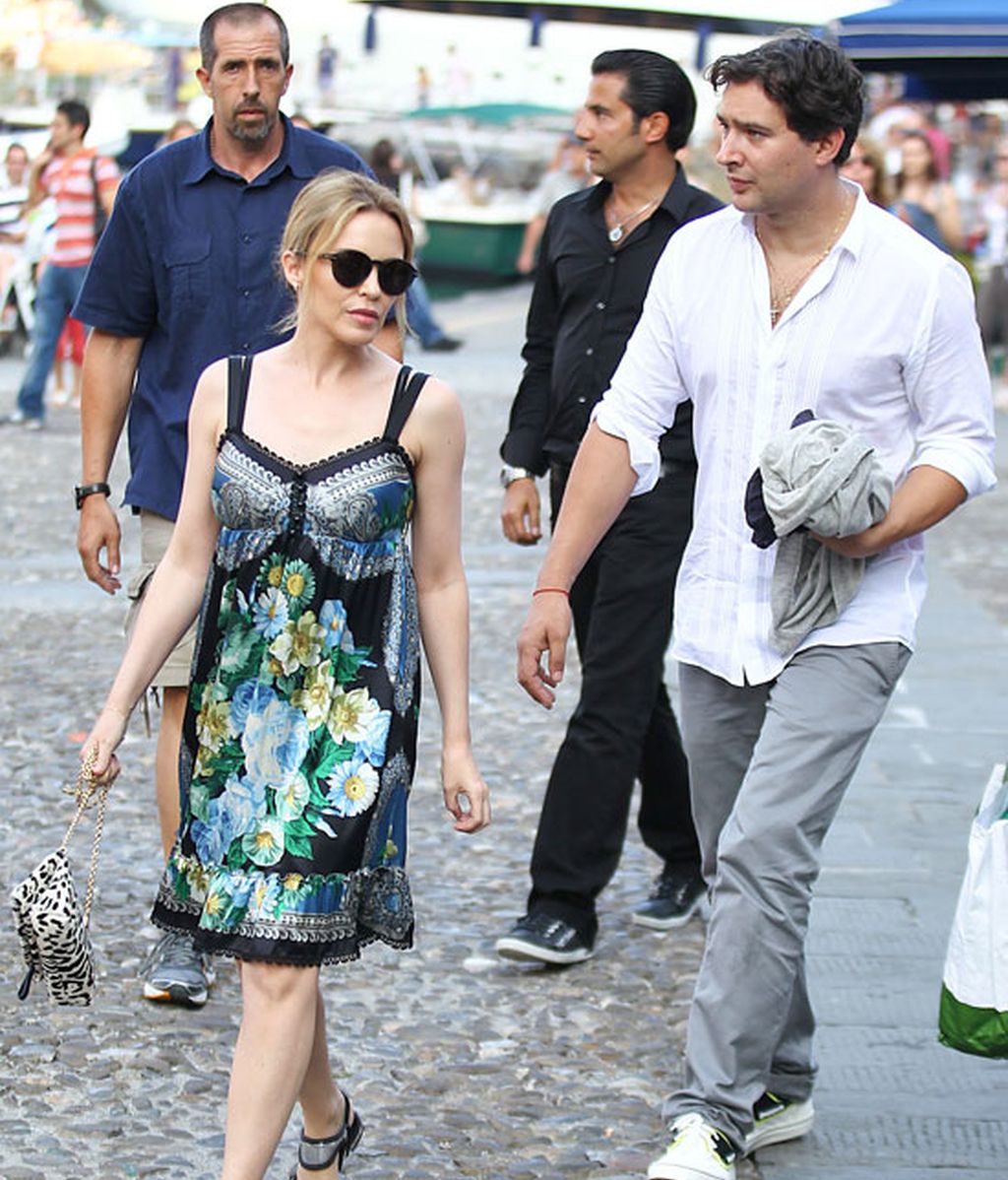 Kylie Minogue, día de relax sin Velencoso