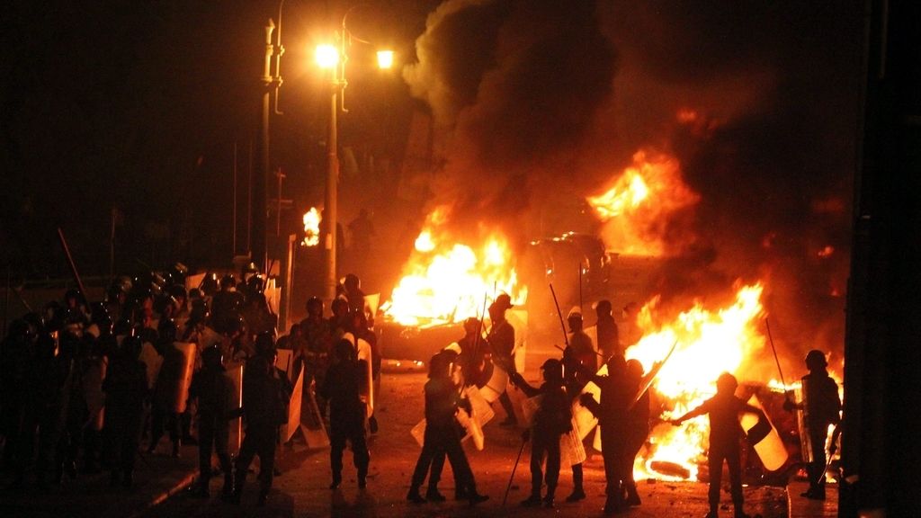 Los graves disturbios en El Cairo entre coptos y militares