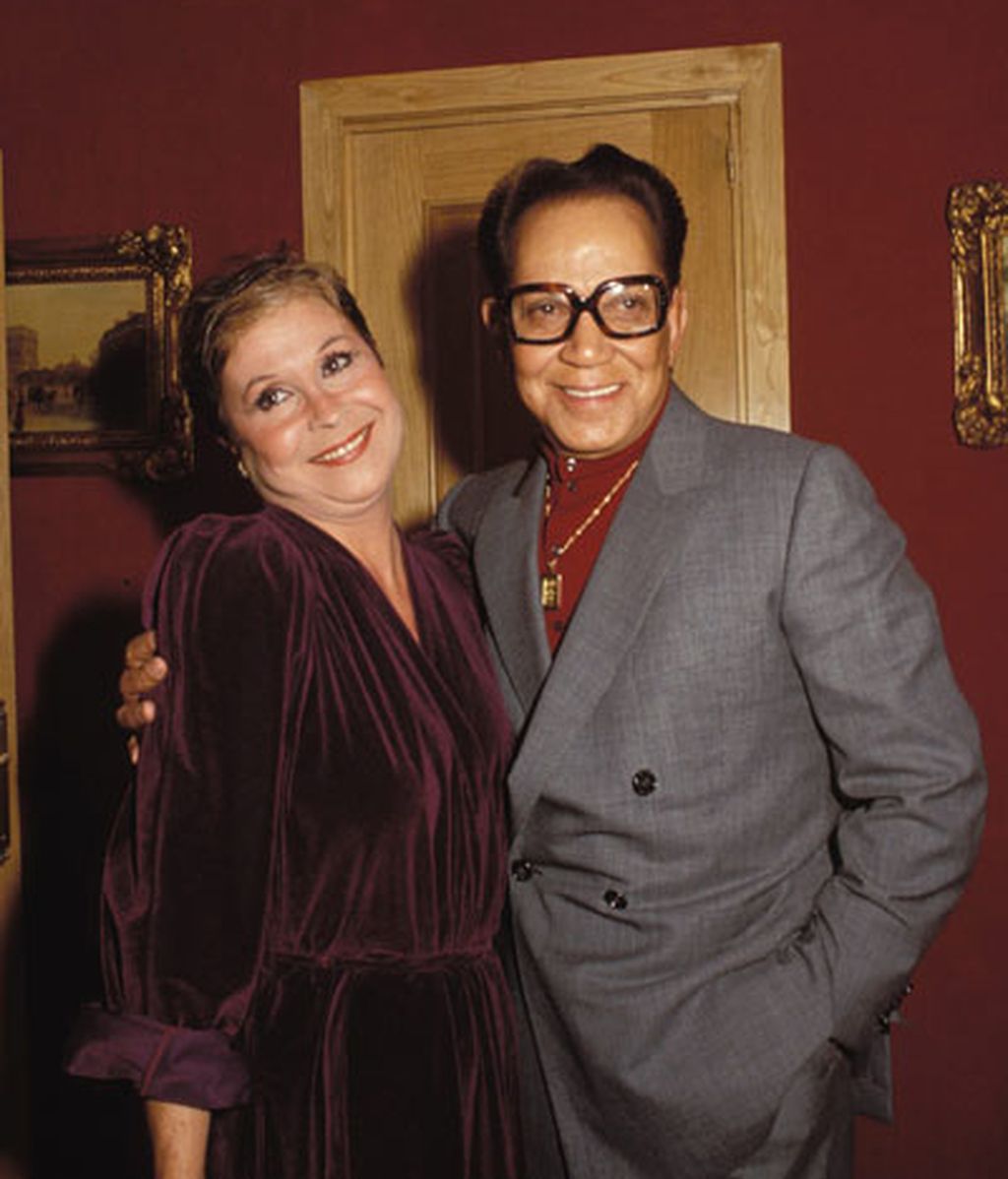 Cantinflas con Lina Morgan en 1980