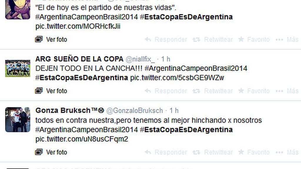 Twitter previa Alemania-Argentina