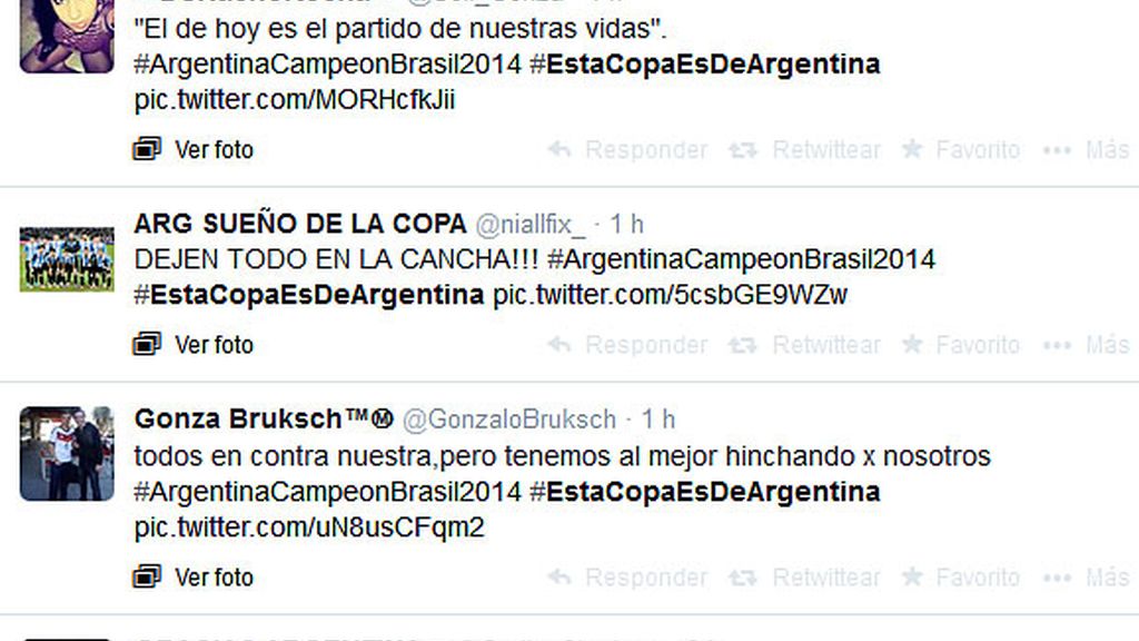 Twitter previa Alemania-Argentina