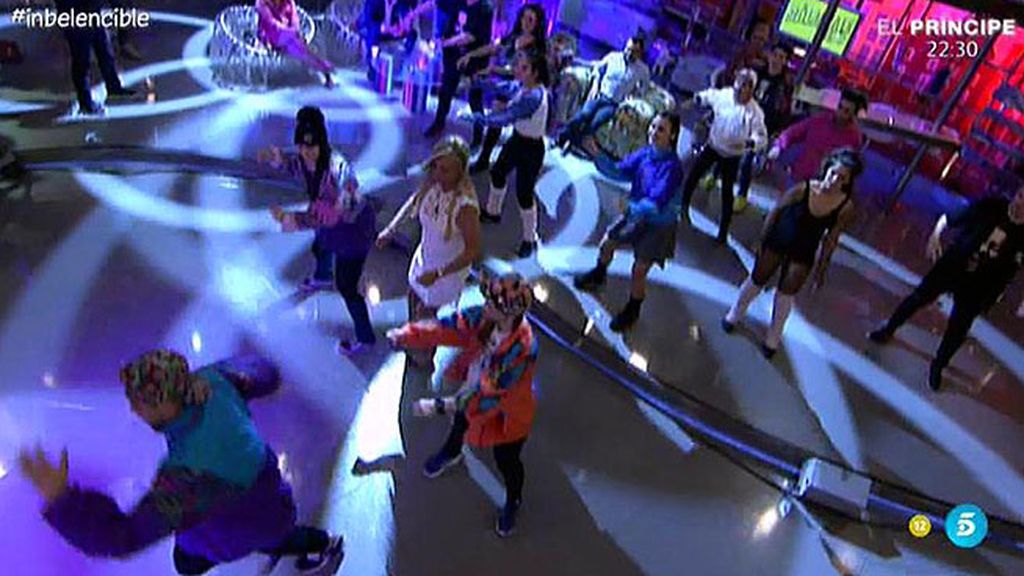 La colaboradora bailó con la canción de la película 'Flashdance'