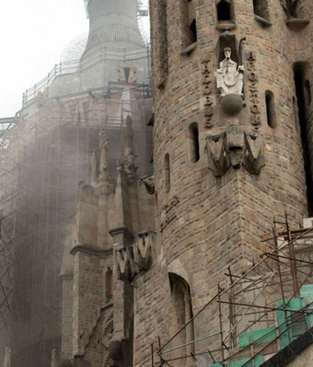 Incendio en la Sagrada Familia