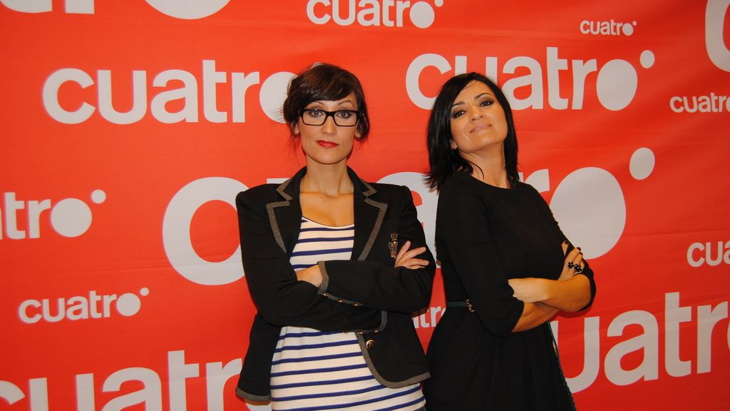 Silvia Abril y Ana Morgade en el pase de prensa