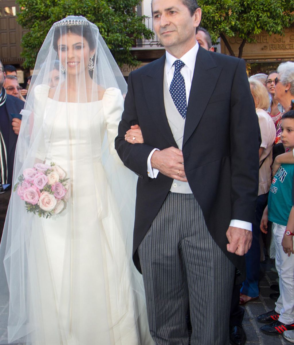 Eva Morejón con su padre