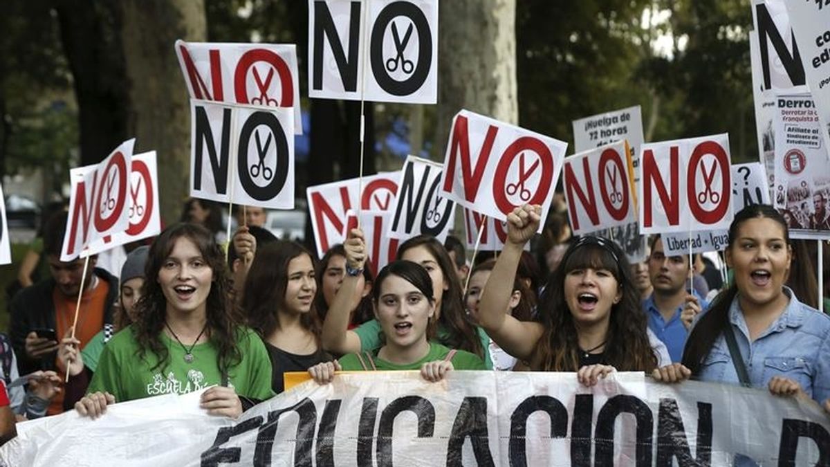 Los estudiantes vuelven a marchar contra los recortes en Educación