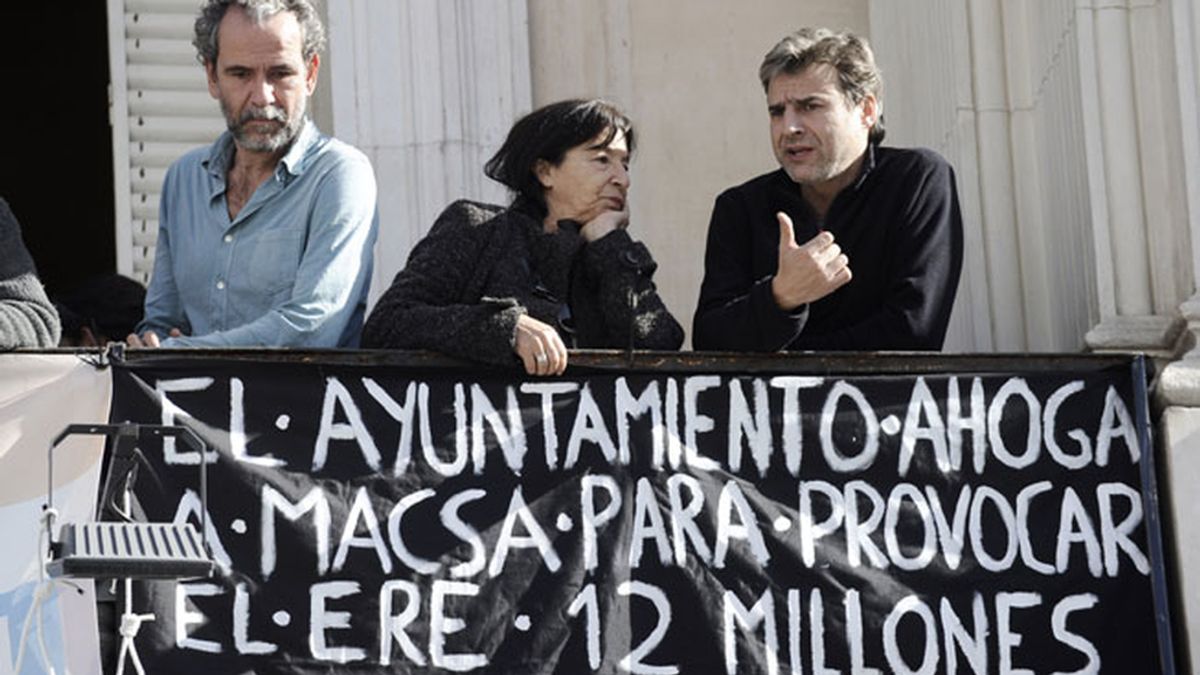 Los actores se encierran en el Teatro Español para apoyar la huelga general