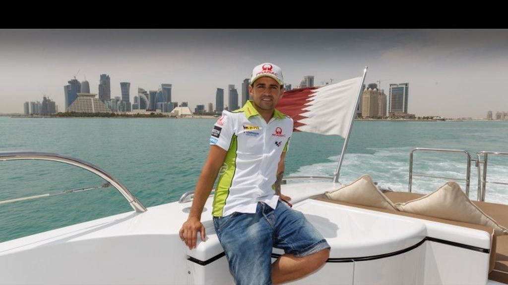 Héctor Barberá, de excursión por la bahía de Doha
