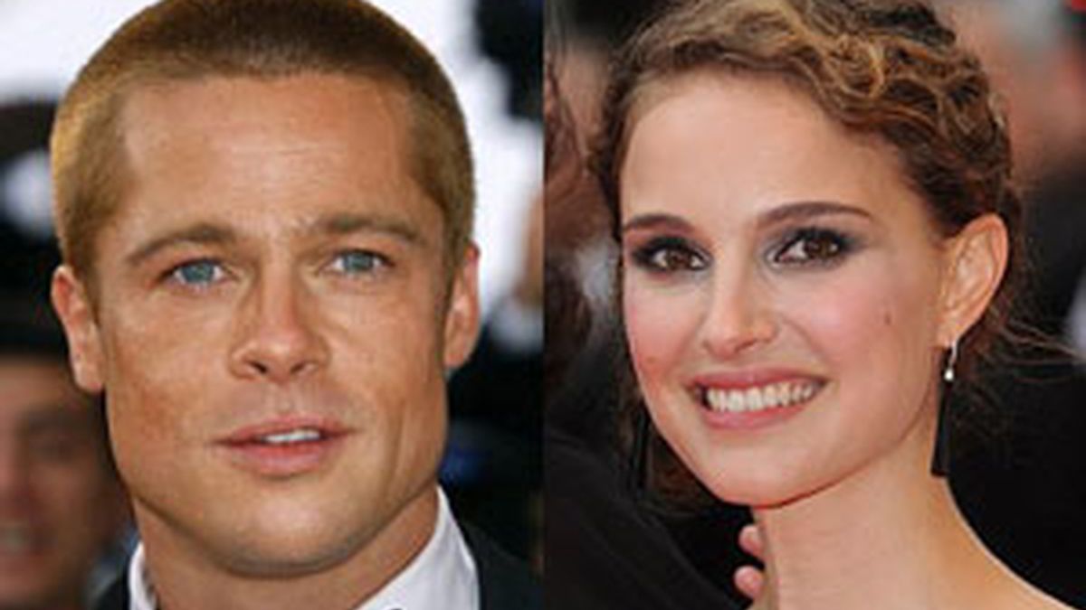 Brad Pitt y Natalie Portman tienen caras simétricas. Fotos: PA