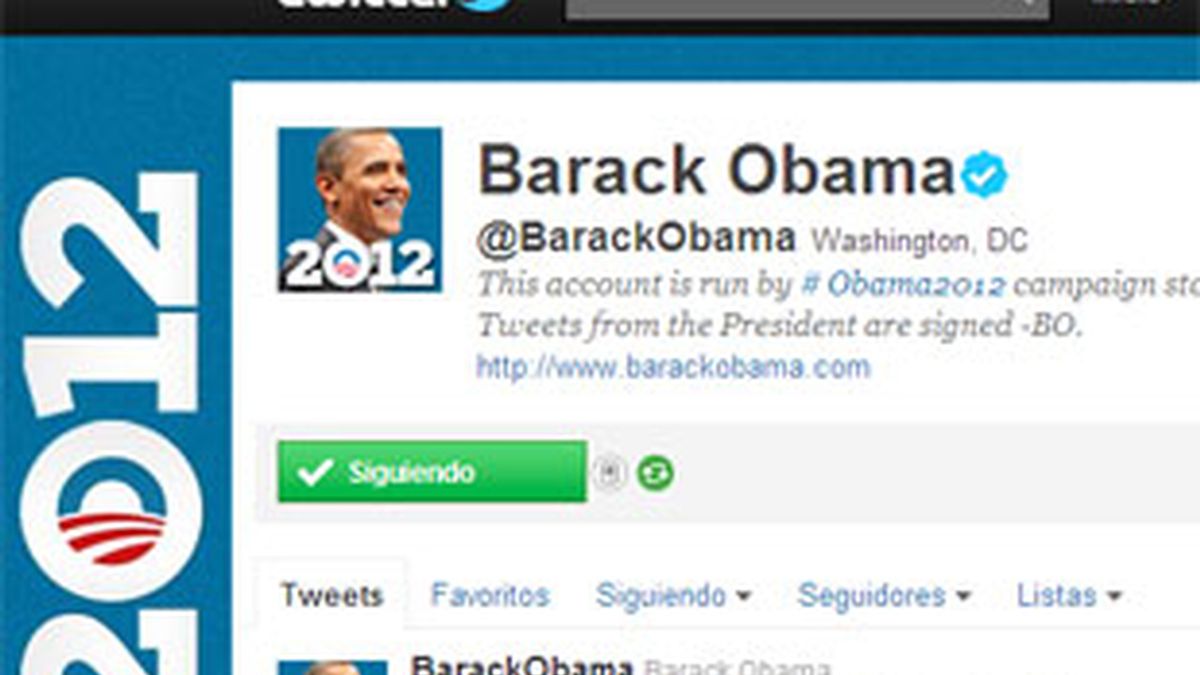 El Twitter de Barack Obama.