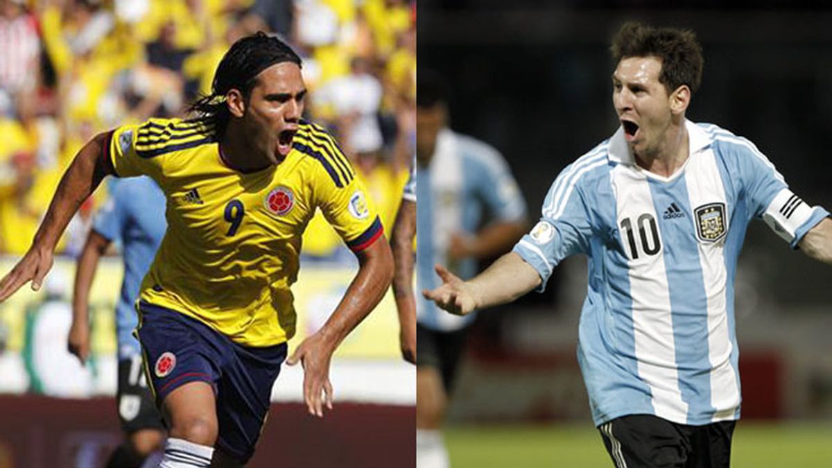 Falcao y Messi, selecciones