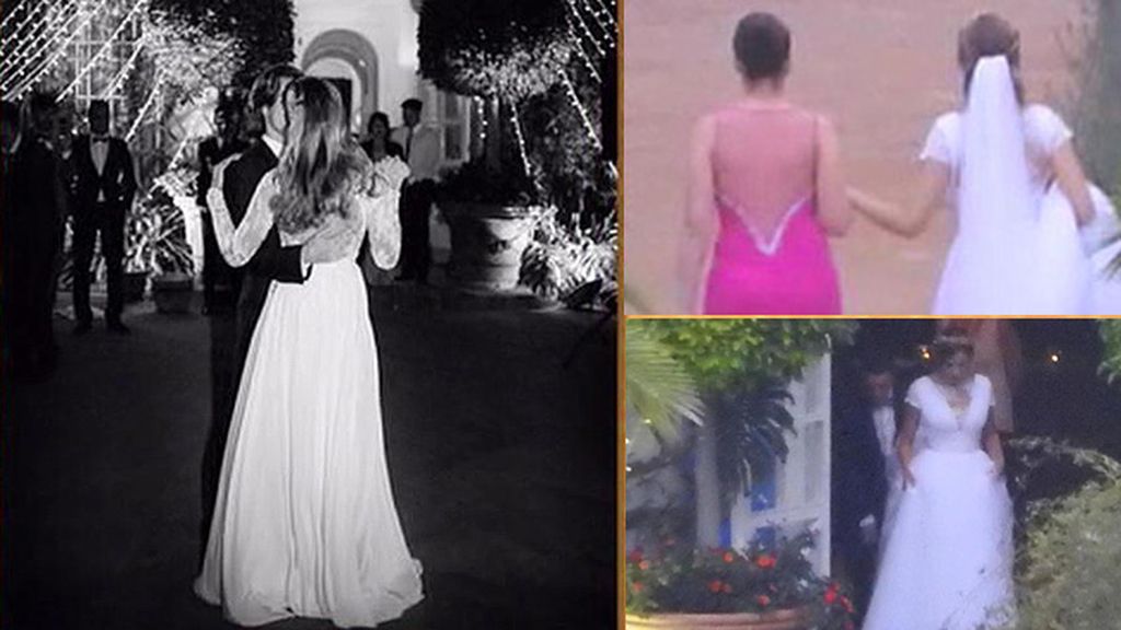 La modelo y el futbolista celebraban el enlace en una finca en Marbella