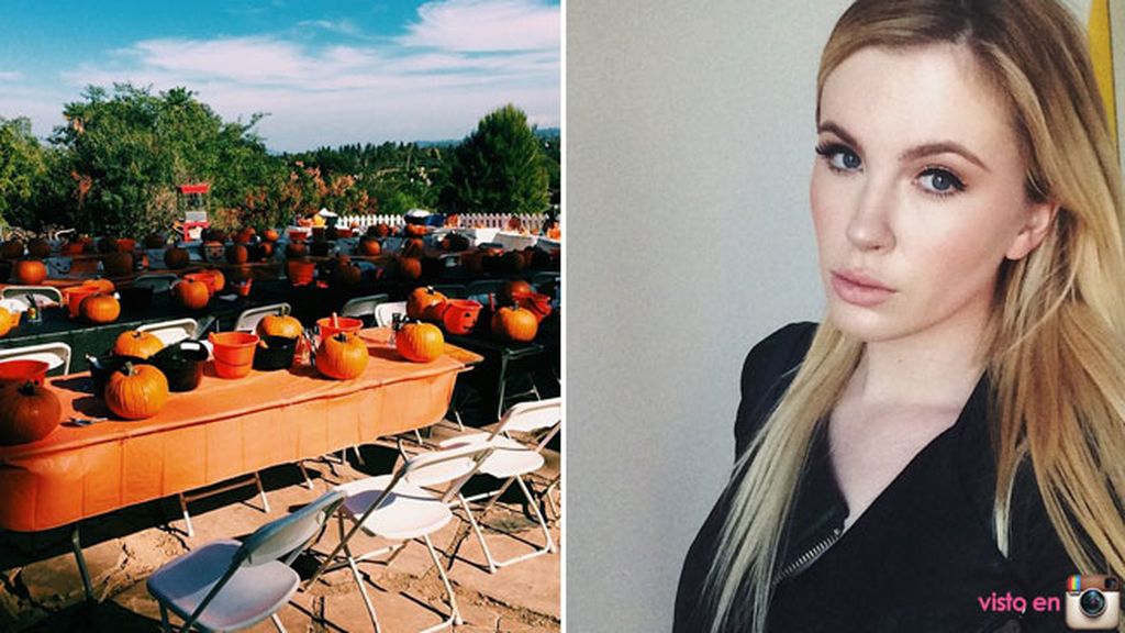 La hija mayor de Alec, Ireland Balwind, y su Halloween en el campo